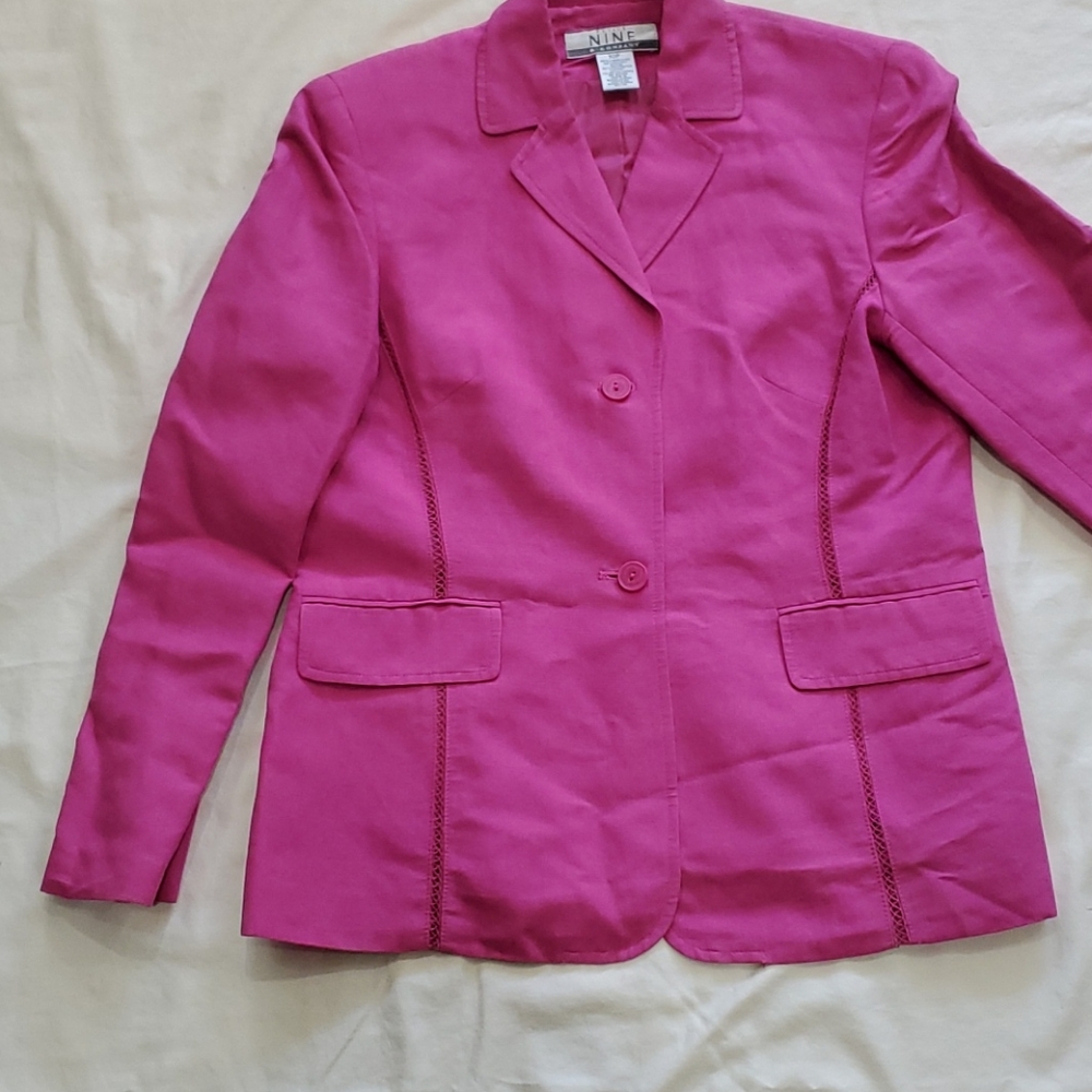 Fuchsia Linen Jacket